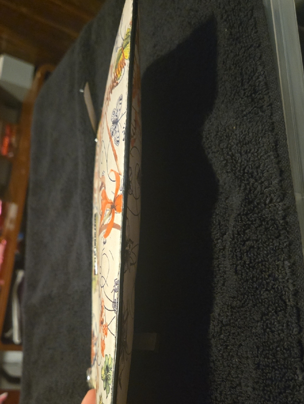 Charles Jourdan Floral Crossbody - Cream with Orange, Green, Blue Accents - Picture 9 of 9